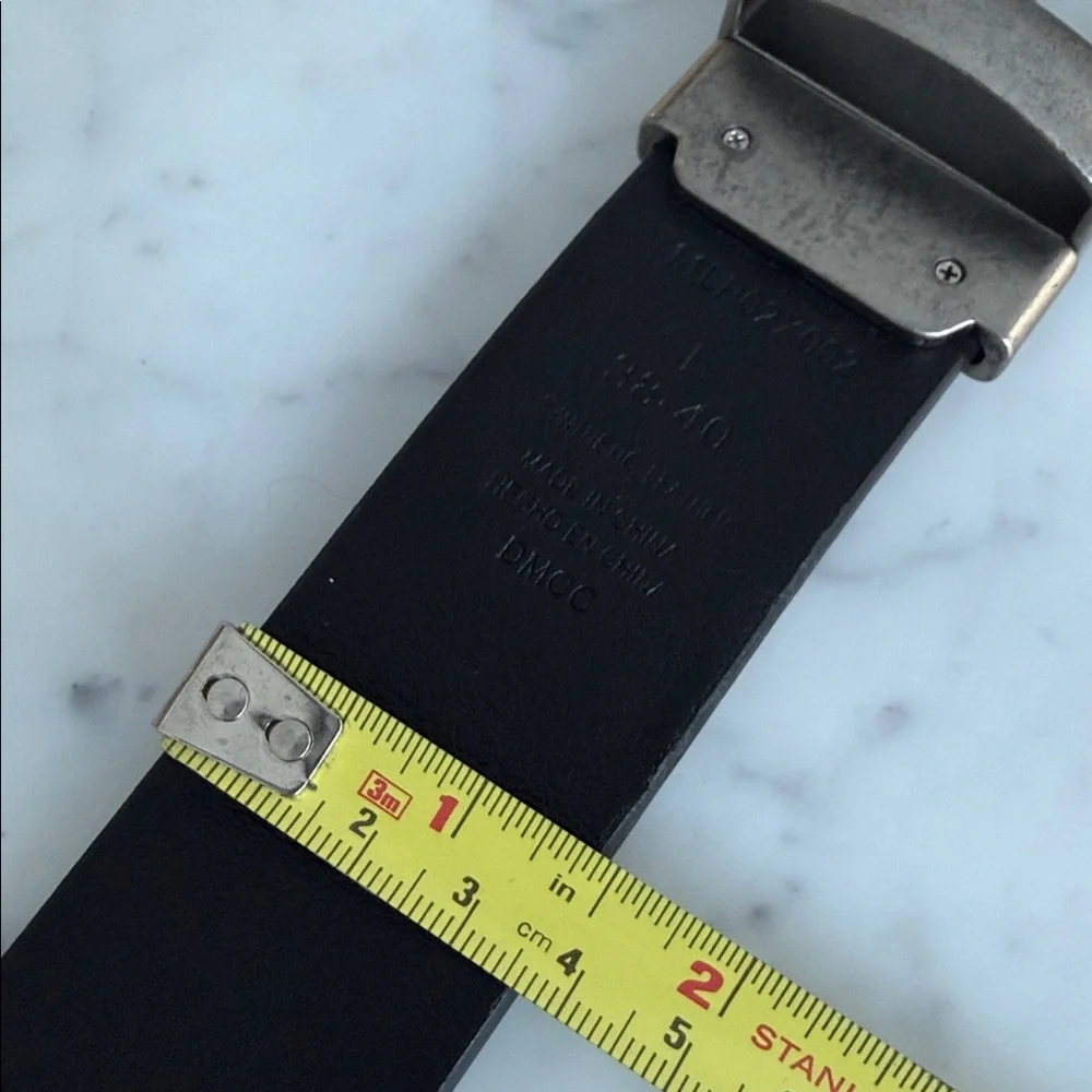 Levi's Reversible Belt Brown Black Silver Buckle Mens Size L 38 - 40